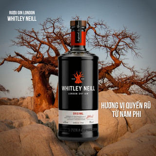 [CHÍNH HÃNG] Rượu Whitley Neill Original Gin - 43% - 700ML
