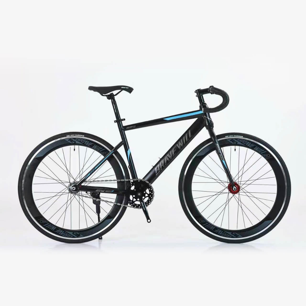 Xe đạp không phanh Fixed gear tay cong bánh 700c phù hợp cả nam và nữ