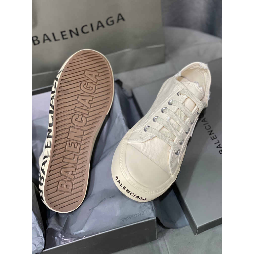 Giày thế thao BALENCIAGA canvas họa tiết chữ đế cao cấp
