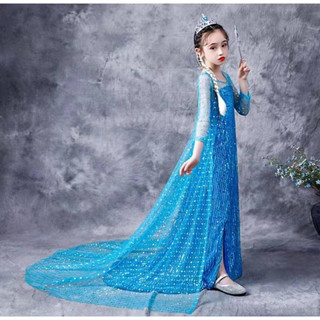 Váy Elsa xanh lấp lánh