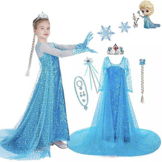 Váy Elsa xanh lấp lánh