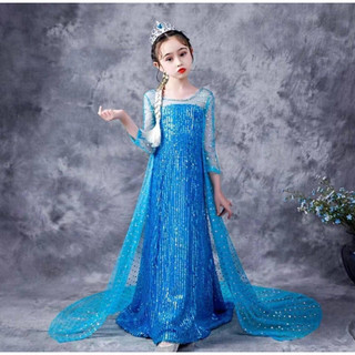 Váy Elsa xanh lấp lánh