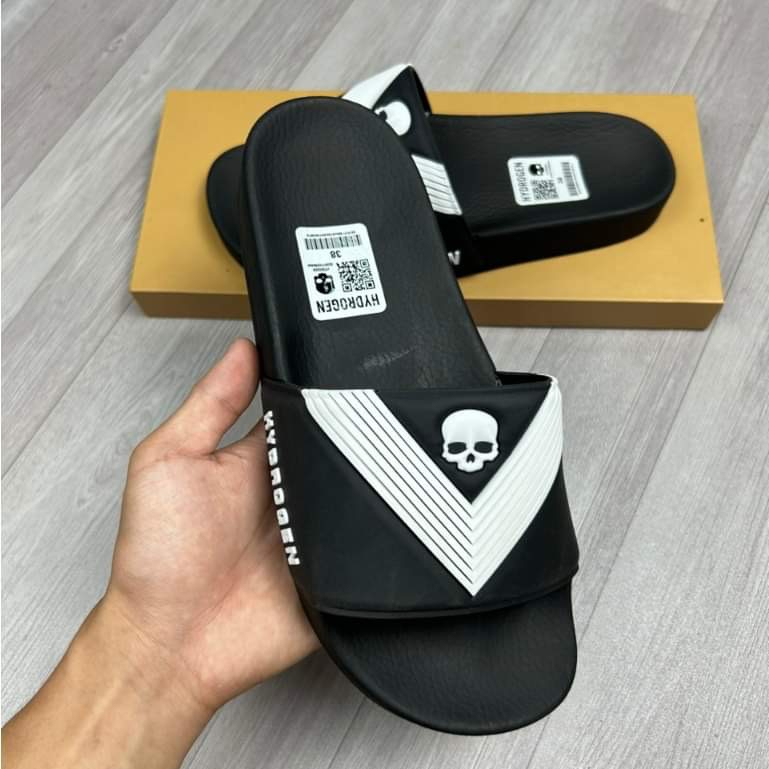 Dép Quai Ngang HYDROGEN Họa Tiết  Ngôi sao ,đầu lâu , hàng cao cấp nhất của AL
