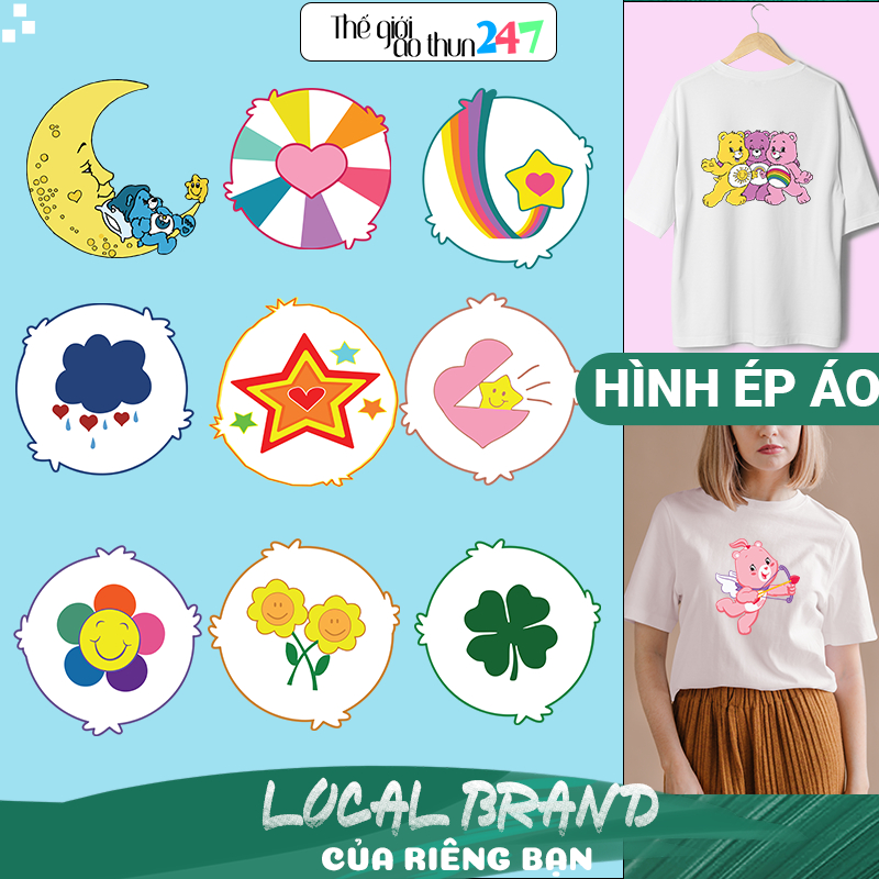 Hình Gấu Care Bears CB10 bằng bàn là, bàn ủi