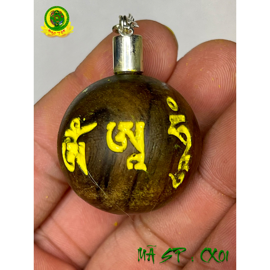 Con lắc cảm xạ gỗ khai quang ĐẠO PHÁP HUYỀN LINH dây bằng bạc dùng trong cảm xạ học và phong thủy ứng dụng