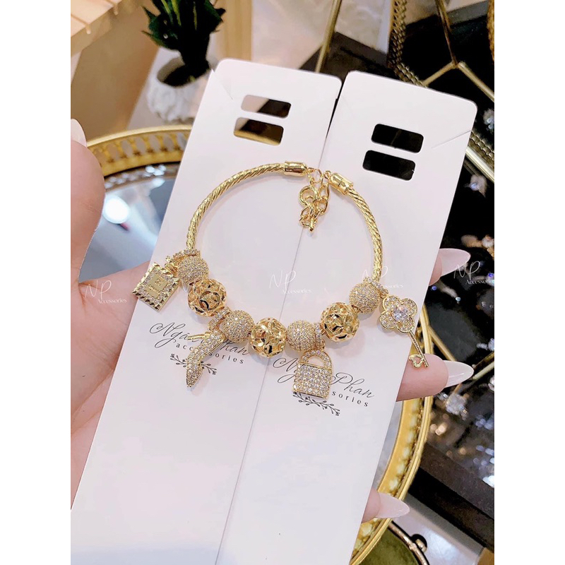 Vòng Phối Charm Xi Bạch Kim #NPSTORE