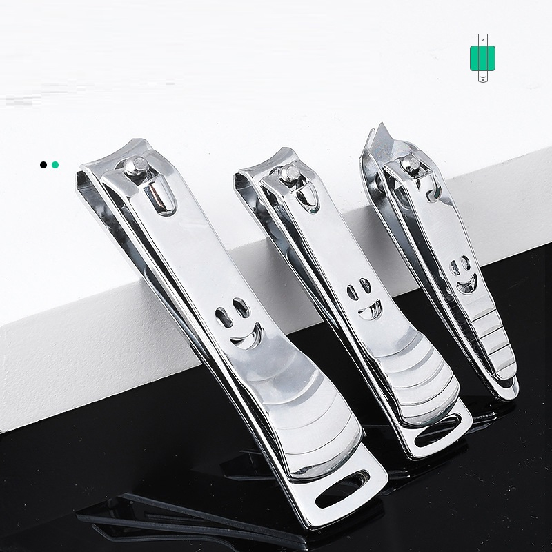Bộ 3 Dụng Cụ Bấm Móng Tay Mặt Cười Bằng Thép Không Gỉ Cao Cấp Toe Nail Clipper Cutter PVN4783