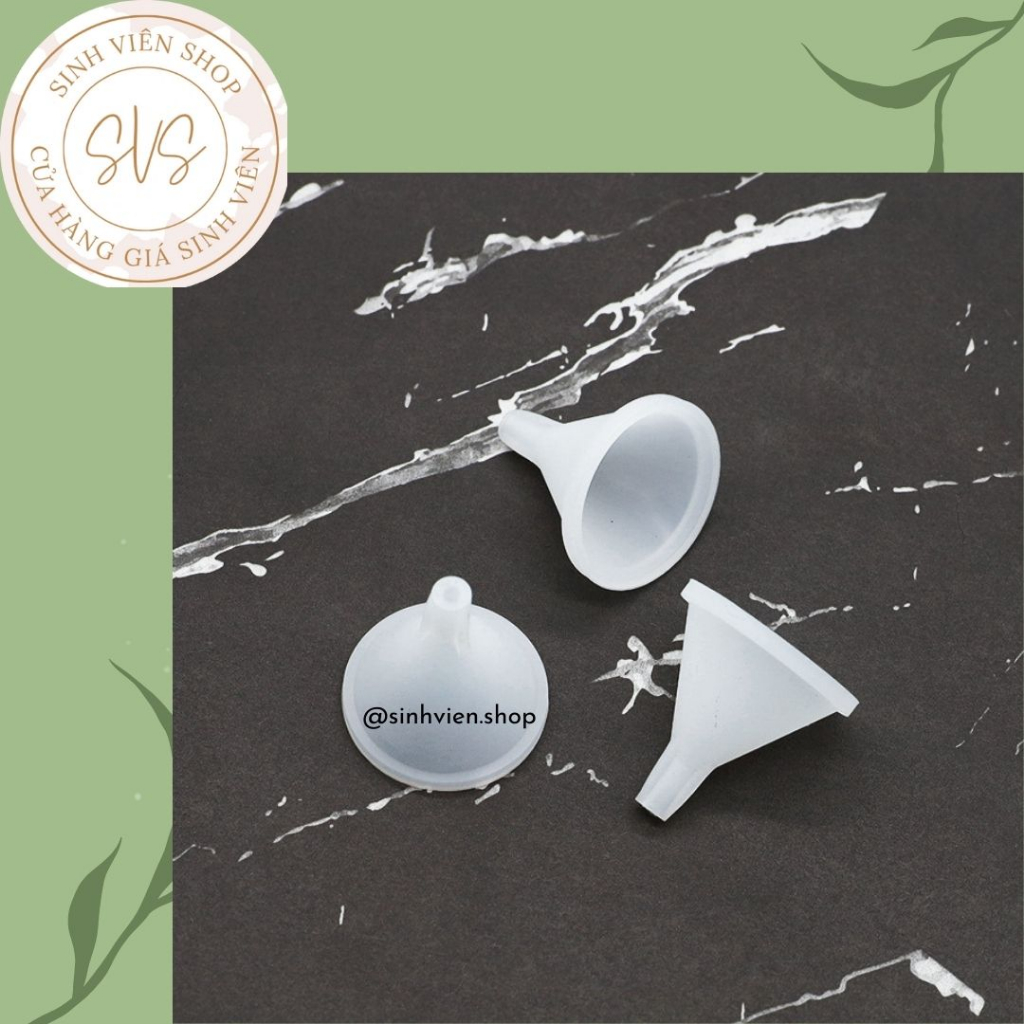 Phễu silicon mini dùng cho chiết mỹ phẩm, nước hoa, tách chiết du lịch