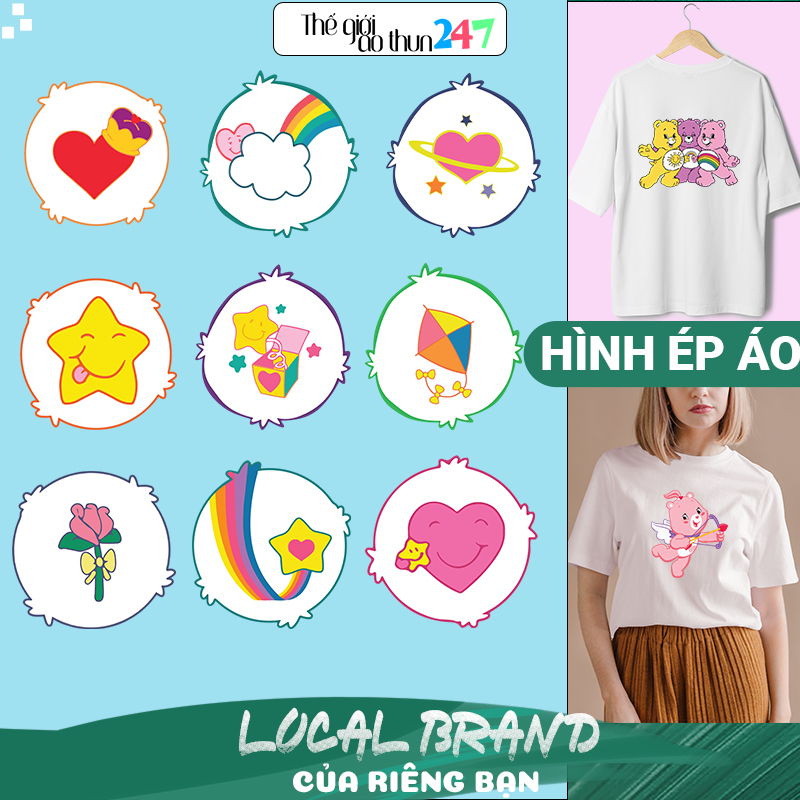 Hình Gấu Care Bears CB13 bằng bàn là, bàn ủi