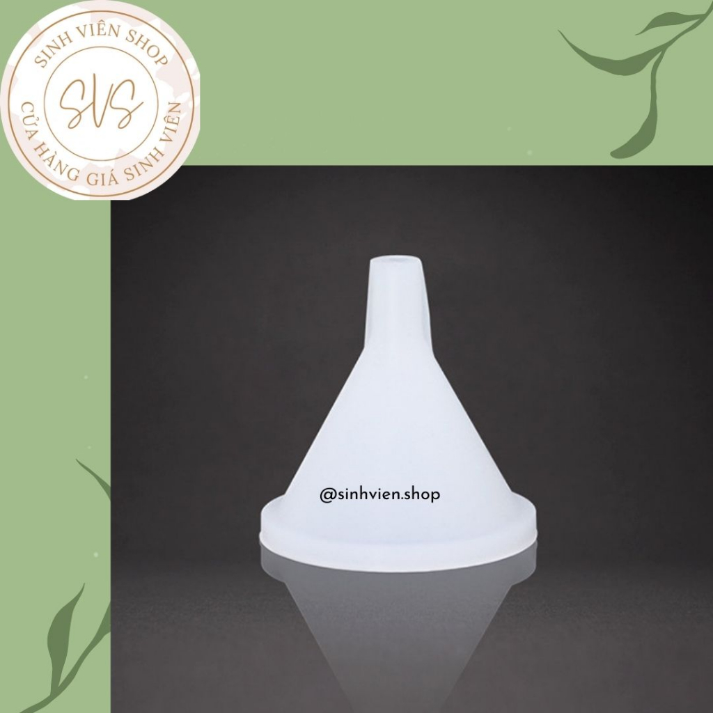 Phễu silicon mini dùng cho chiết mỹ phẩm, nước hoa, tách chiết du lịch
