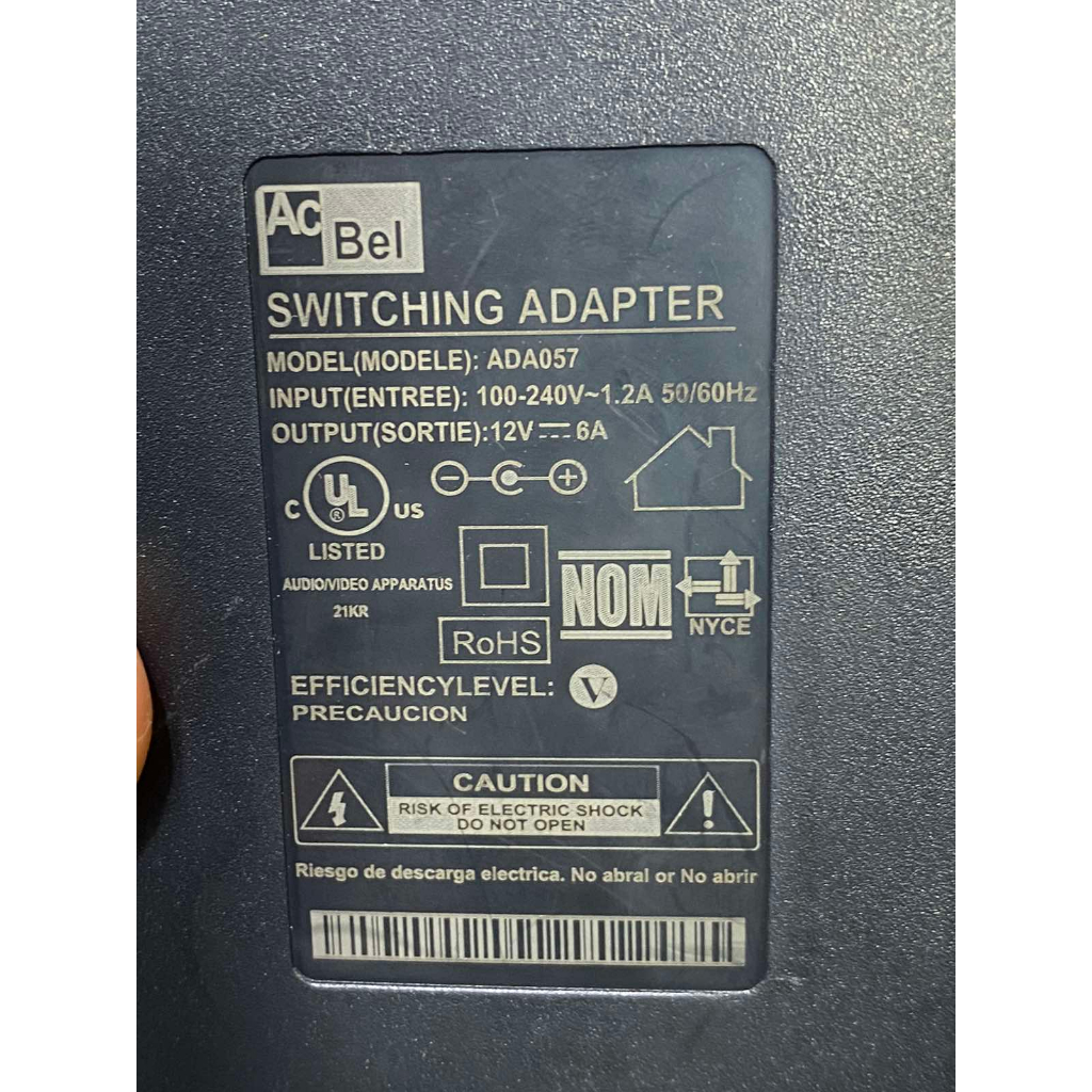 Adaptor ACBell đèn led 12V 5A  jack 5.5mm x 2.1mm + 2.5mm