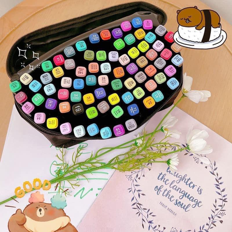 Hộp Bút Màu 48 Chi Tiết Kèm Túi Xách Tiện Lợi