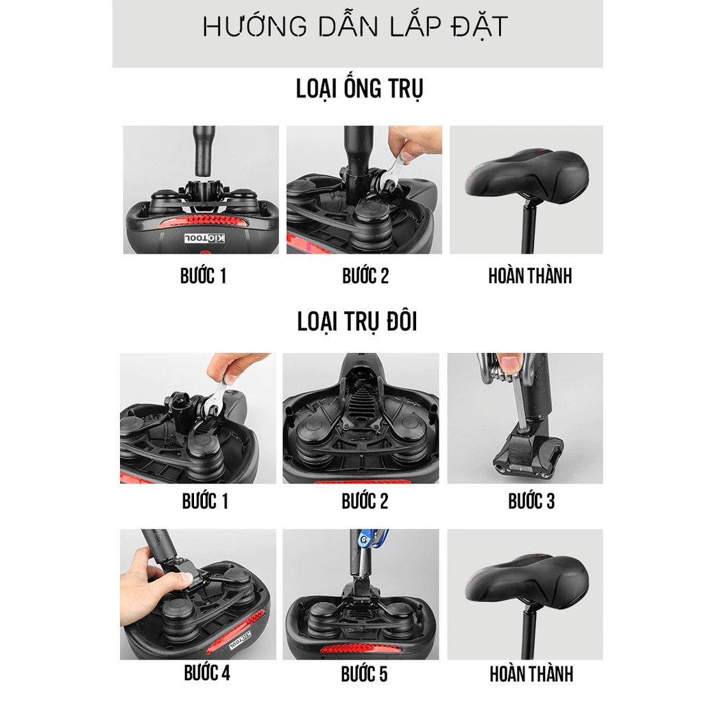 Yên Xe Đạp Thể Thao Siêu Êm Thoáng Khí , Bọc Yên Xe Đạp Silicol Gel Êm Mông