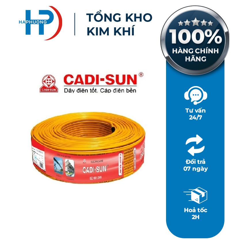 Dây Điện Đôi Cadisun Các Loại   Hàng Chính Hãng 2x0,75/ 2x1.5 / 2x2,5 / 2x4