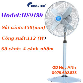 [Hoả tốc] Quạt cây ChingHai HS9199, cánh kim loại 450, quạt cây công nghiệp Đài Loan- Huy Anh
