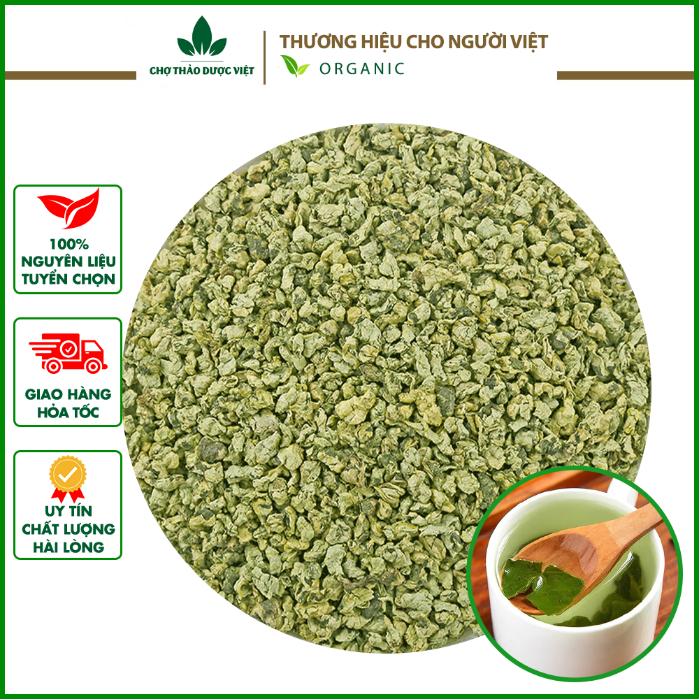 Trà lá sen vo viên sấy lạnh 100g (Búp sen non) - Chợ Thảo Dược Việt