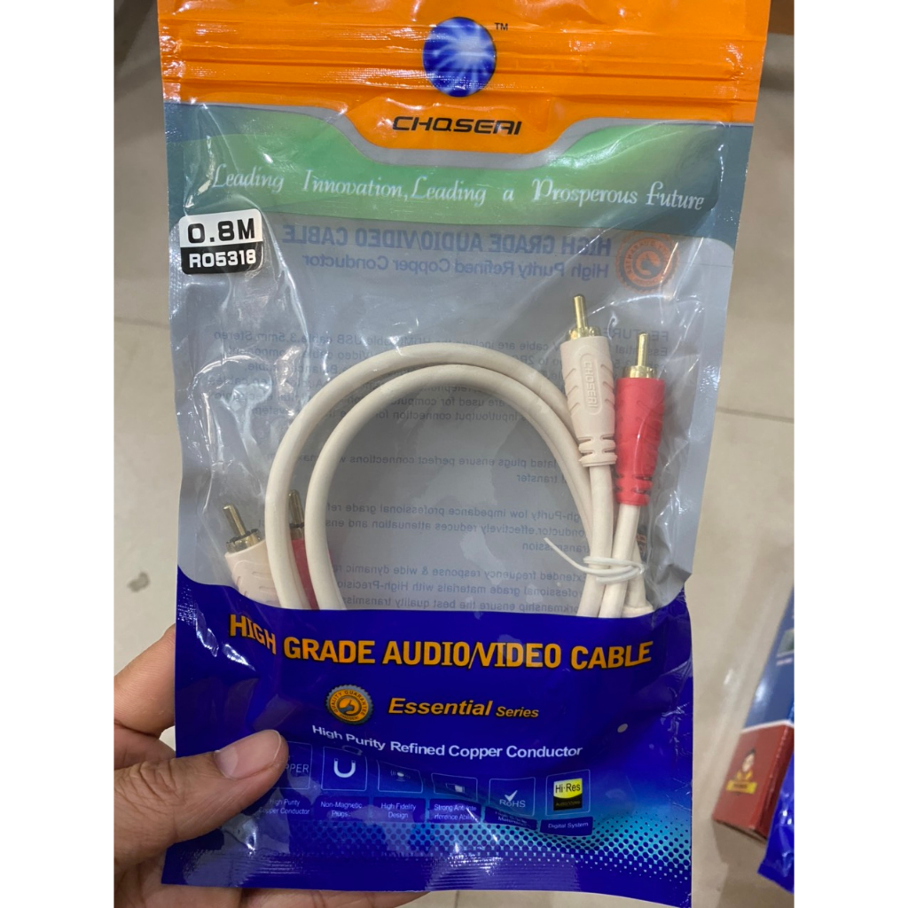 Dây cáp av 2 ra 2 Choseal - Dây av 4 đầu