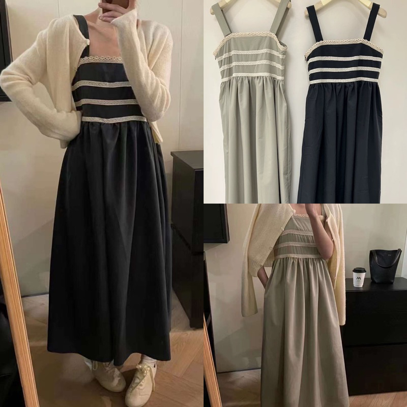 Váy 2s phối ren Hàn xẻng (chuẩn hãng, chất đẹp)