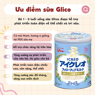 [SIÊU SALE] Sữa công thức Glico Icreo số 1 820g