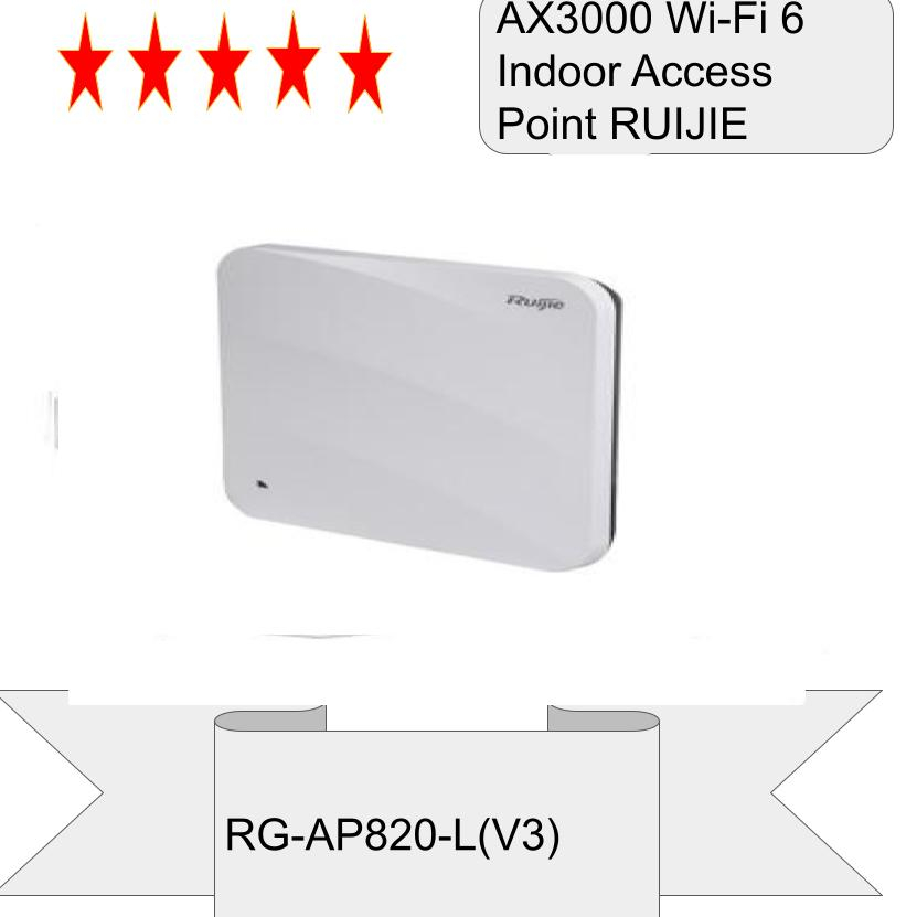 AX3000 Wi-Fi 6 Indoor Access Point RUIJIE RG-AP820-L(V3)