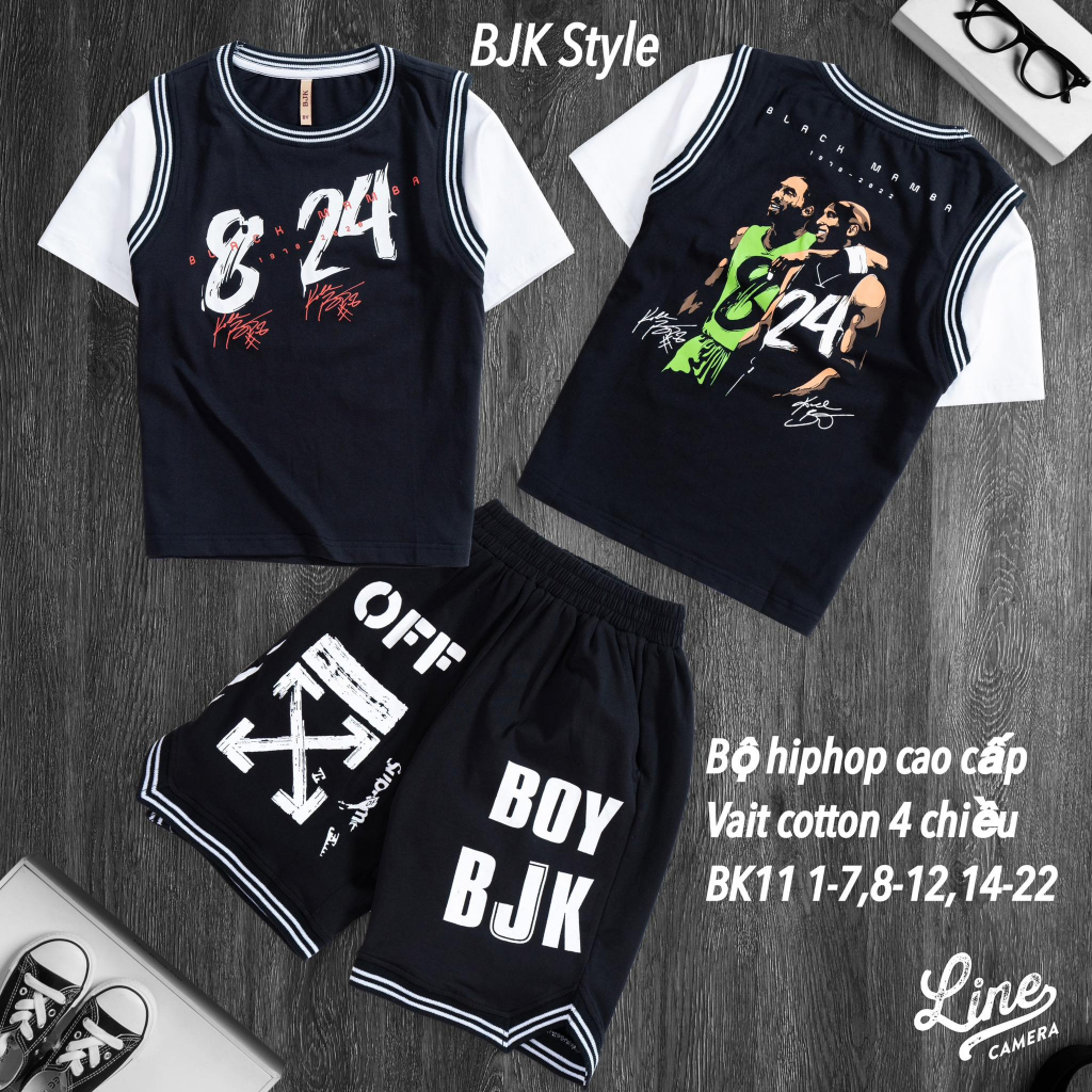 Sét hiphop bé trai, bộ thể thao cho bé trai size to, sét đi học đi chơi cho bé trai