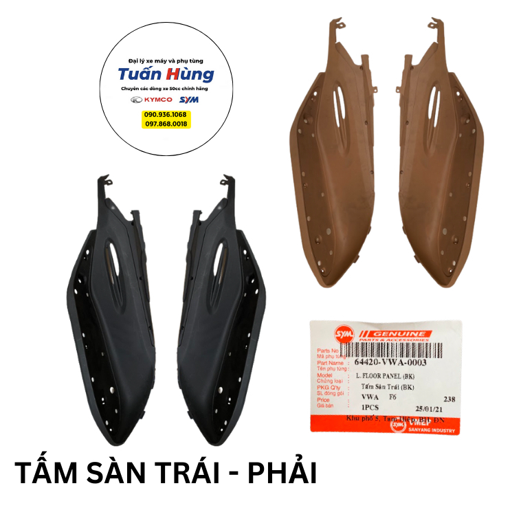 Tấm sàn xe Joyride EFI SYM màu đen/nâu