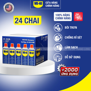 (Thùng 24 Chai) Tẩy Rỉ Sét WD 40 Multi Use Dầu Chống Rỉ Bôi Trơn Làm Sạch Đa Năng Bảo Dưỡng Xe 191ml