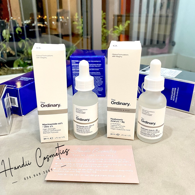 Serum cấp ẩm phục hồi The Ordinary Hyaluroniv Acid 2%+B5