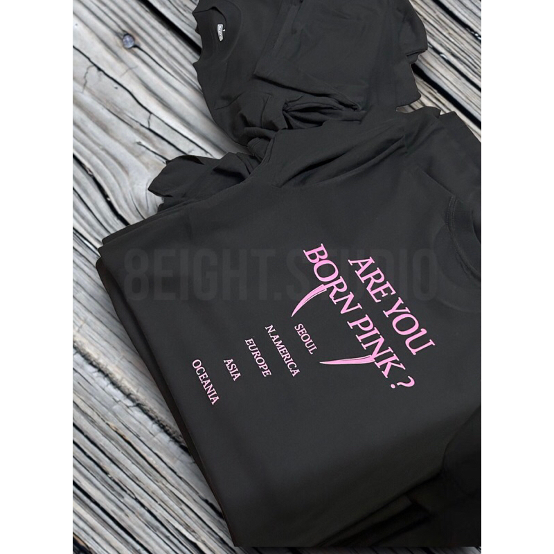 Áo thun tay lỡ Born Pink BlackPink World Tour 2023 cotton form rộng oversize nhiều màu phong cách ulzzang