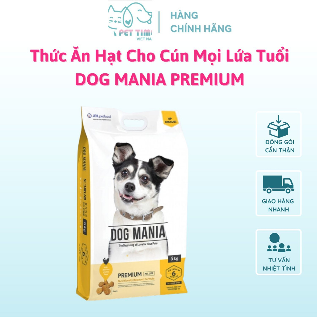 THỨC ĂN HẠT CHO CHÓ MỌI LỨA TUỔI DOG MANIA PREMIUM