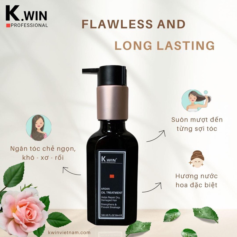 Tinh dầu K.win dưỡng tóc mềm mượt hương nước hoa lưu hương 72h