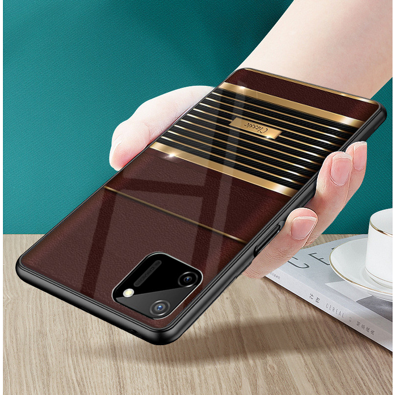 Ốp Lưng REALME C11 ,C20, C11 2021 Mặt kính sáng bóng, cao cấp Họa tiết CLASSIC