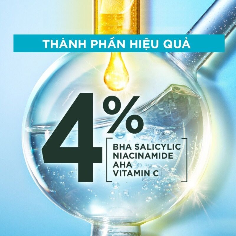 Tinh Chất Garnier Giảm Mụn Sáng Da Skin Naturals Bright Complete Anti-Acne Booster Serum 7.5ml