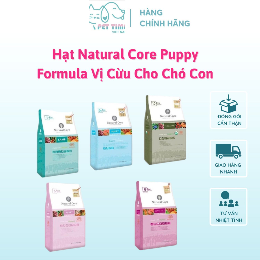 Thức ăn Natural Core cho bé chó