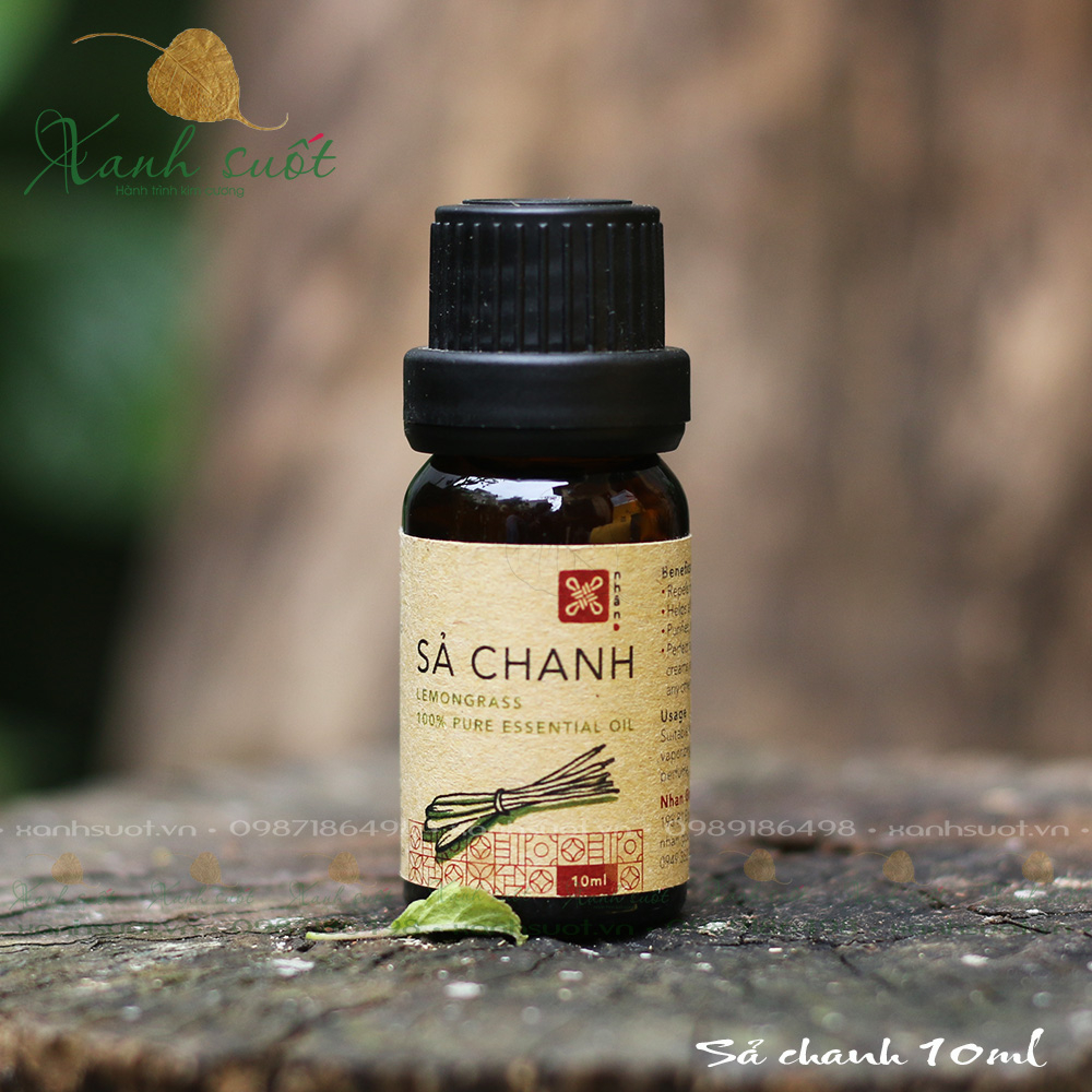 Tinh Dầu Sả Chanh Nguyên Chất- Giúp Đuổi Muỗi, Thư Giãn, Làm Tươi Mới Không Khí, Sạch Thơm [Xanh Suốt]