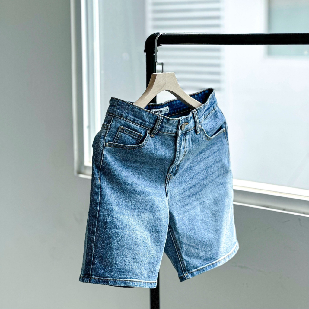 Quần Short Jean Nam Vải Co Giãn 4 Chiều 04