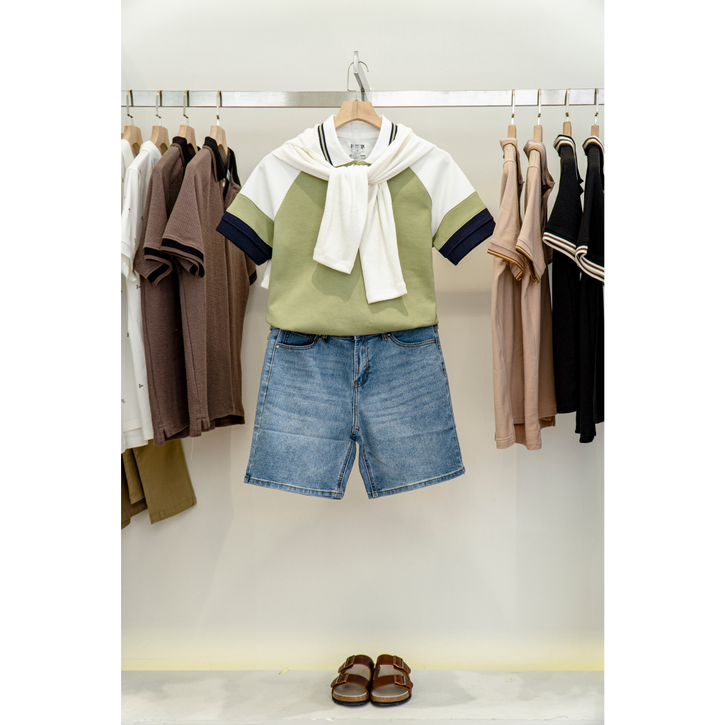 Quần Short Jean Nam Vải Co Giãn 4 Chiều 04
