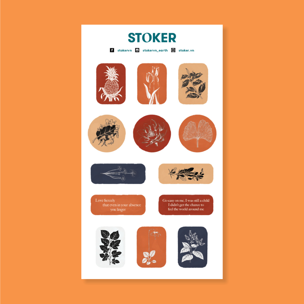 Sticker Thân Thiện Với Môi Trường - Chào Thu 2021