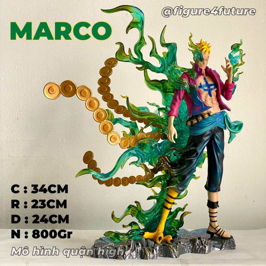 Mô hình Phượng Hoàng Marco dáng đứng hóa phượng hoàng - Marco cao 34CM - mô hình phượng hoàng marco râu trắng