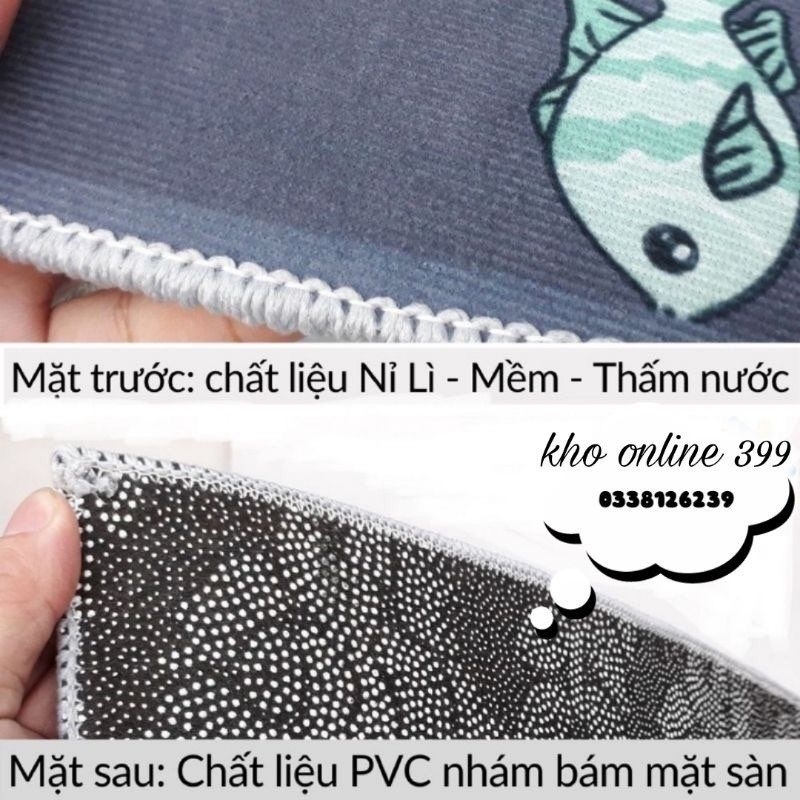 [RẺ VÔ ĐỊCH]💥 bộ 2 thảm bếp chanel chống trượt thấm hút tốt, thảm chùi chân, thảm lau chân mẫu thương hiệu 40x60, 40x120