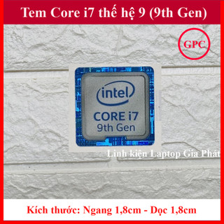 Tem Core i7 Thế Hệ 9 (9th Gen)- màu Trắng Xanh