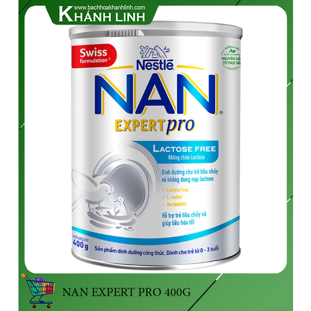 SỮA NAN EXPERT PRO LON 400G DINH DƯỠNG CHO TRẺ TIÊU CHẢY (XẢ KHO DATE T12/2023)
