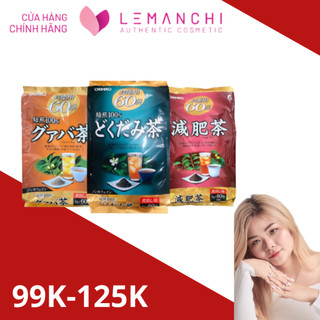 Trà túi lọc orihiro - trà ổi / trà diếp cá / trà thảo mộc genpi 60 gói/túi