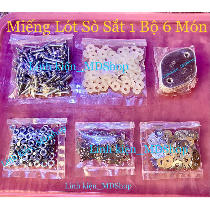 Miếng lót sò sắt 1 bộ 6 món - giá 50 bộ 90k