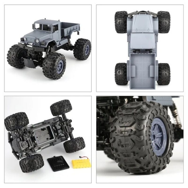 Xe tải địa hình điều khiển từ xa Off road 4WD lội nước 1/12