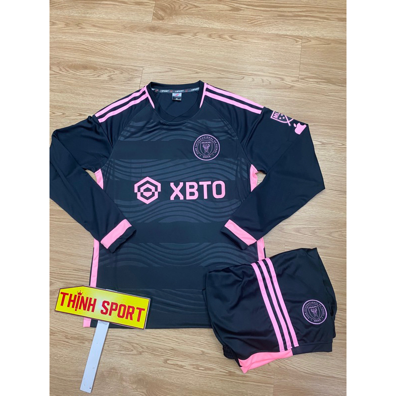 Áo đá banh CLB Miami đen dài tay