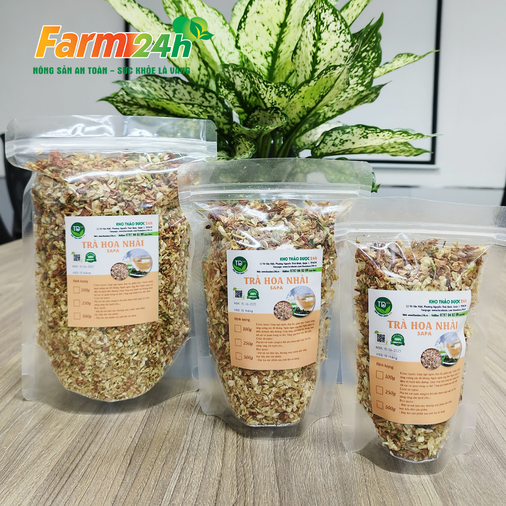 Trà hoa nhài khô, hàng loại 1, thanh nhiệt, giải độc, làm mát cơ thể, an thần ngủ ngon, kiểm soát cân nặng | Farm24h