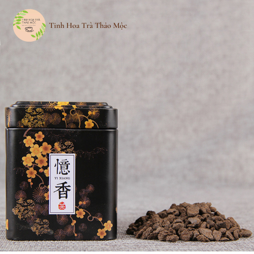 Trà Phổ Nhĩ Hóa Thạch Toái Ngân Tử Vân Nam hộp 100 gram Tinh Hoa Trà Thảo Mộc Món Qùa Từ Thiên Nhiên