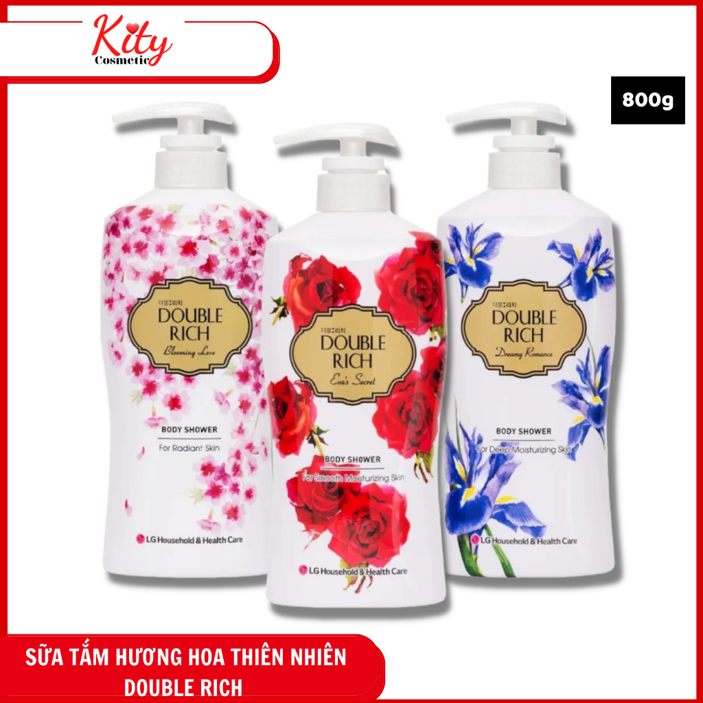 [TP HCM] Sữa Tắm Hương Hoa Thiên Nhiên Double Rich Body Shower 800G