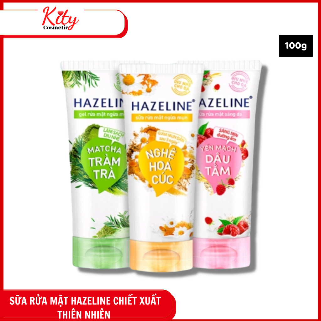 Sữa rửa mặt Hazeline Chiết Xuất Thiên Nhiên 100g